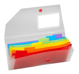 snopake 15770 expanding organiser file - rainbow