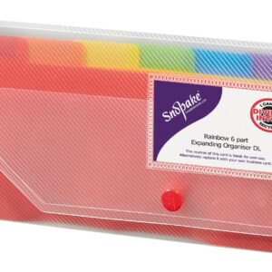 Snopake 15770 Expanding Organiser File - Rainbow