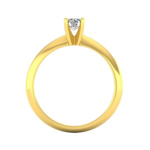 1/3ctw Diamond Solitaire Ring in 14k Yellow Gold