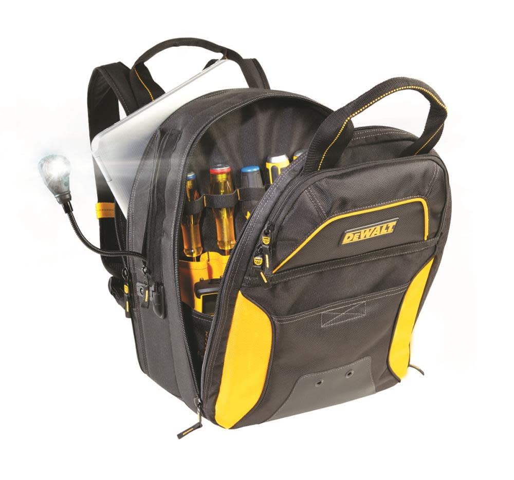 Dewalt DGCL33 33-pocket Lighted USB Charging Tool Backpack