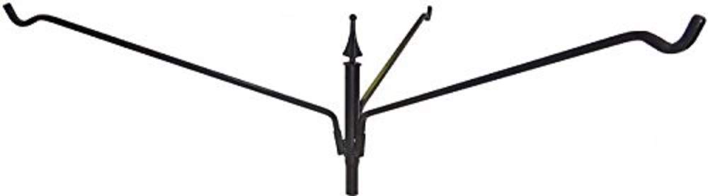 Erva Tool Heavy Duty 80" 3 Arm Bird Feeder Pole Set w/Twist in Ground Socket