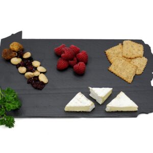 Custom Pennsylvania Black Slate Cutting Board, Serving Tray, or Cheese Board- Personalized with Laser Engraving