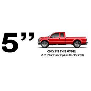 VXMOTOR for 99-16 Ford F250 SUPERDUTY Super/Extended CAB - Heavy Duty 5" Matte Black Oval Side Step NERF Bars Rail Running Boards