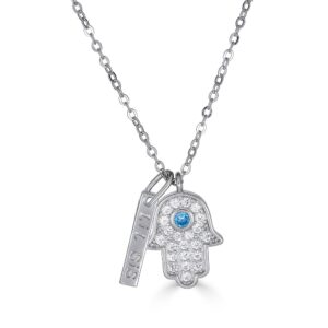 Hamsa Hand Necklaces Evil Eye Necklaces Sisters Necklaces God Protection Big Sister Little Sister