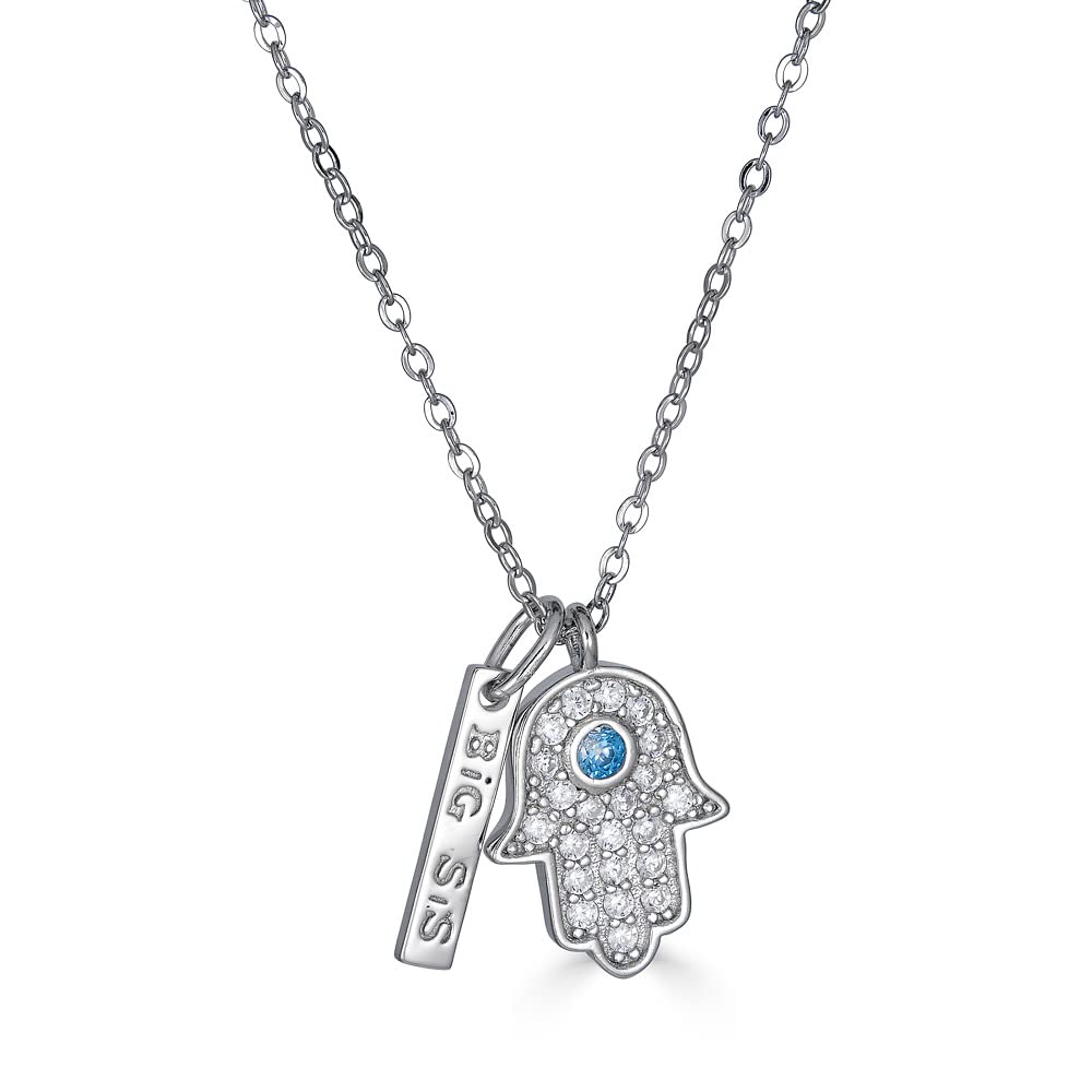 Hamsa Hand Necklaces Evil Eye Necklaces Sisters Necklaces God Protection Big Sister Little Sister