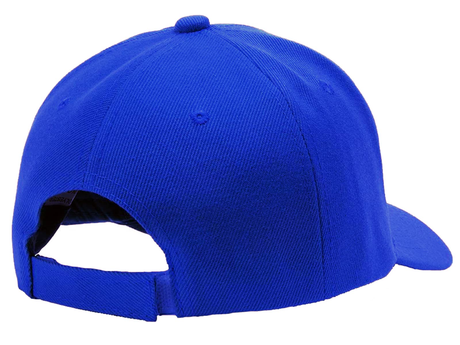 TopHeadwear Blank Kids Youth Baseball Adjustable Hook and Loop Closure Hat Royal Blue