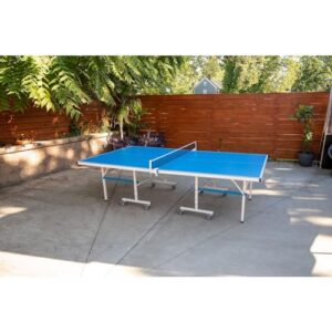 STIGA XTR Professional Outdoor Table Tennis Tables – All Weather Aluminum Waterproof Outdoor or Indoor Design with Net & Post - 10 Minute Easy Assembly Ping Pong Table with Compact Storage