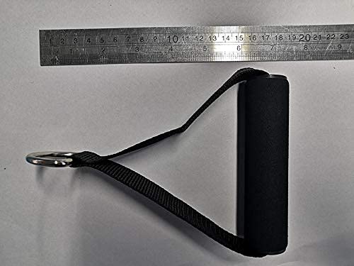 Premium Exercise Pull Handles, Resistance Bands Handle, Fitness Handle, Workout Handles Dense Foam Wrap Handle Replacement Fitness Equipment for Pilates, Yoga, Strength Training（a Pair,Black