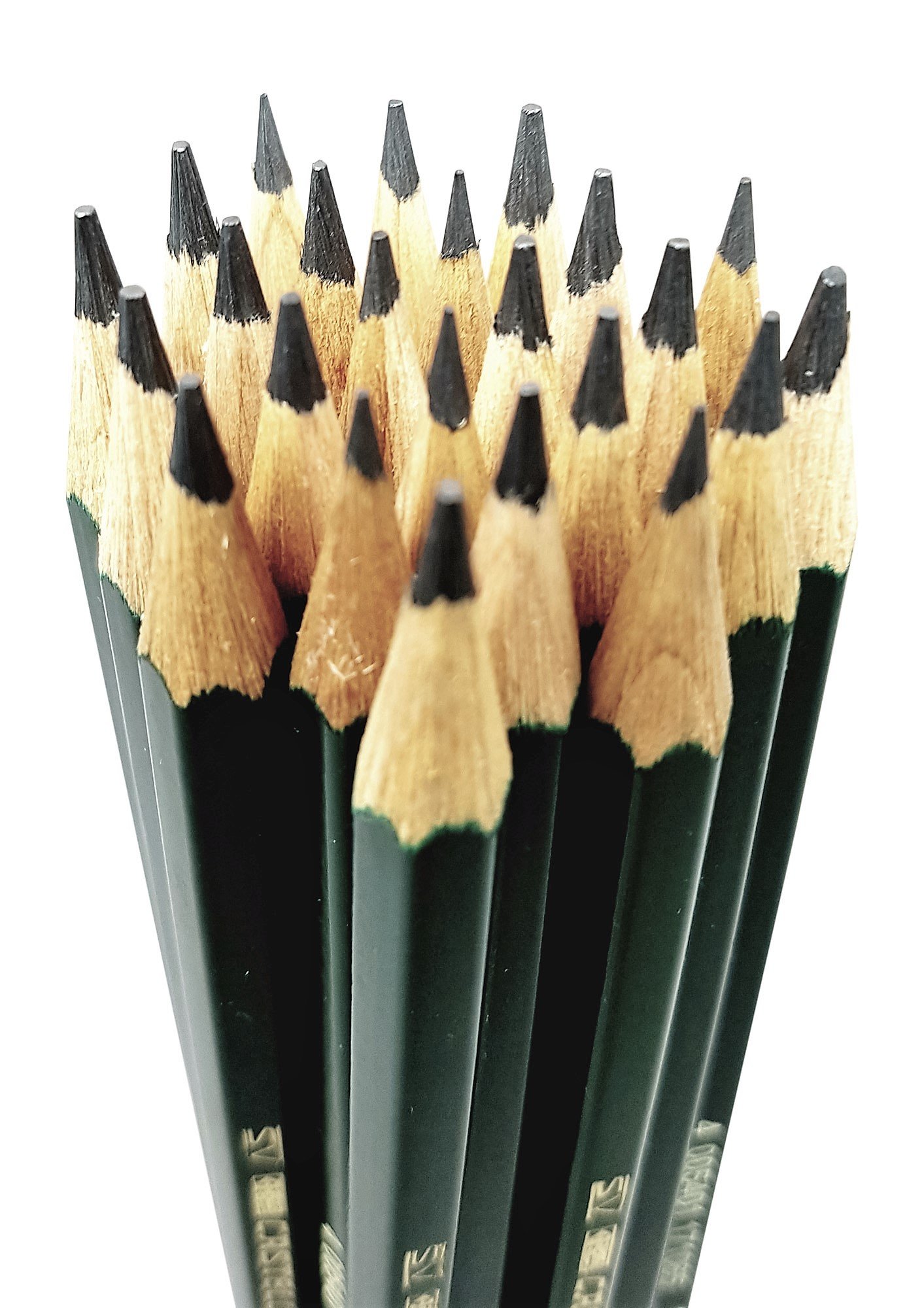 Faber-Castell pencils, Castell 9000 graphite pencils, 8B Pre-sharpened Black lead pencils for sketch, shading, drawing, artist - box of 12 (8B)