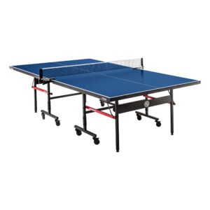 stiga advantage series ping pong tables - 13, 15, 19, and 25mm tabletops - quickplay 10 minute assembly - playback mode - recreational to tournament level