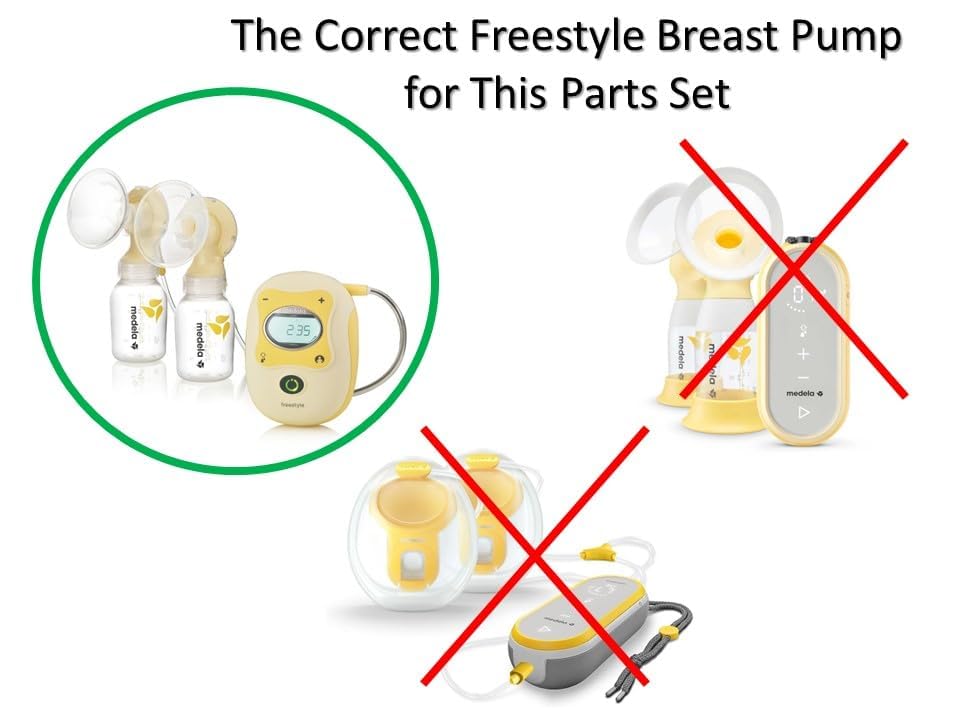 Medela Freestyle Breastpump Spare Parts Kit, 1 ea Pack of 2 non retail bulk packaging