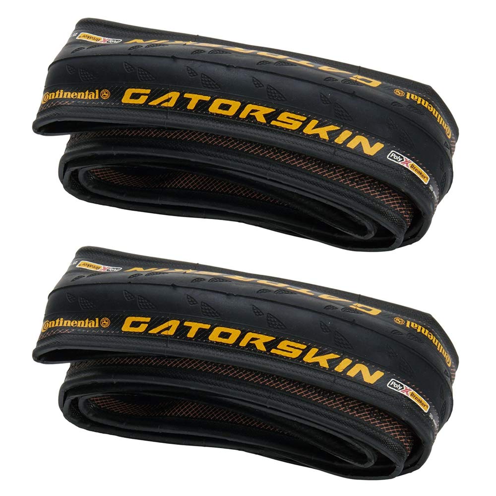 Continental GatorSkin DuraSkin Tire, 2-Count (Folding, 700 x 23mm), Black