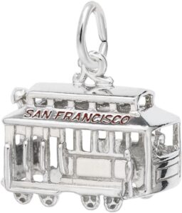 sterling silver san francisco cable car charm