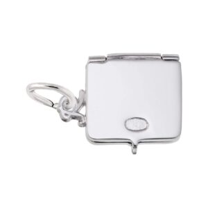 sterling silver laptop computer charm