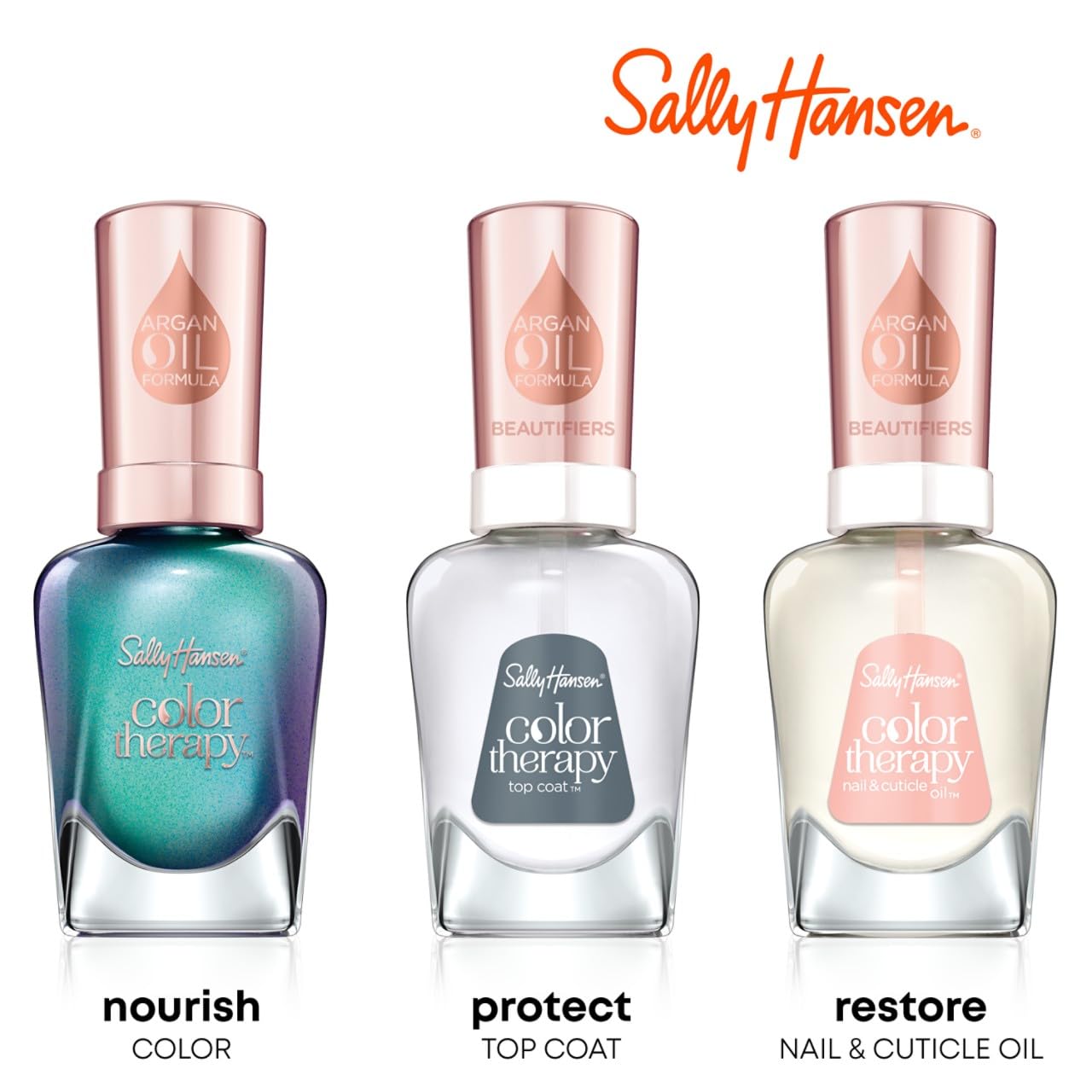 Sally Hansen Color Therapy Nail Polish, Sheer Nirvana,0.5 Fl Oz (Pack of 1)