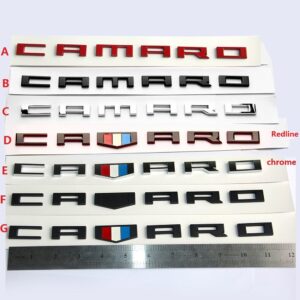 Yoaoo 2Pack OEM Letter Emblem 3D Badge Compatible with Zl1 1LE Rs Ss Zl1 Z28 Chrome