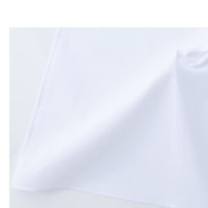 CoCoUSM Solid White Cotton Handkerchiefs for Wedding Party DIY Draw Gift Bulk