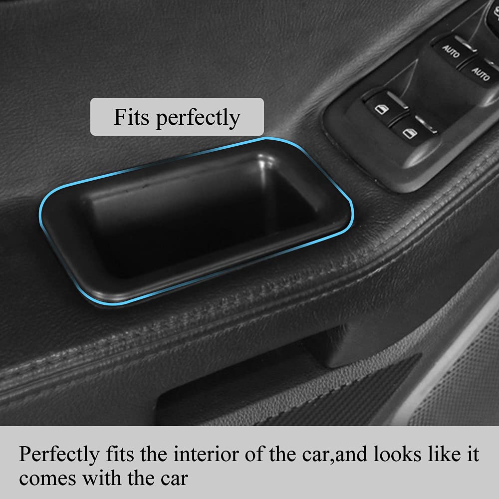 Vesul Front Row Door Organizer Compatible with Ford Explorer 2011 2012 2013 2014 2015 Armrest Storage Tray Phone Container Handle Pocket ABS Tray Insert Glove Pallet