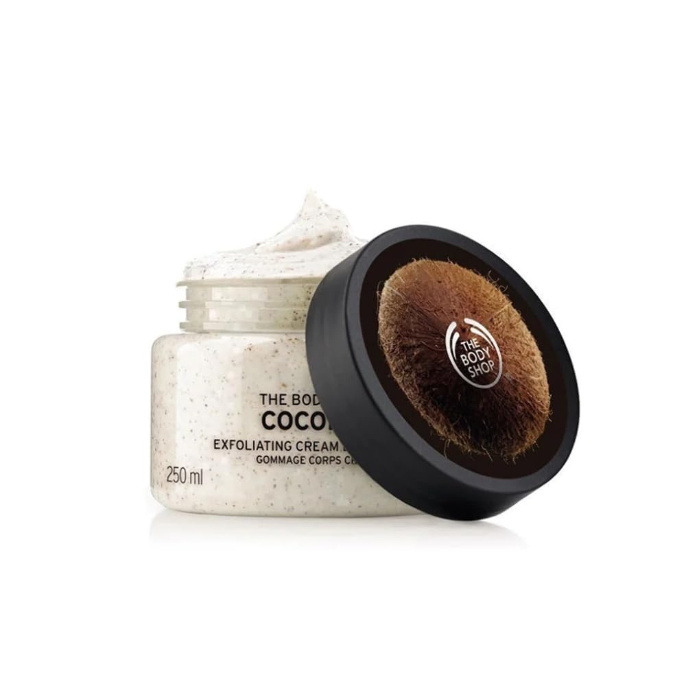 The Body Shop Coconut Exfoliating Cream Body Scrub, 8.5 Oz