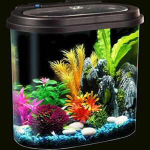 Koller Products AquaView 4.5-Gallon Aquarium Starter Kit with Full Filtration and LED Lighting - 7 Dazzling Colors to Select