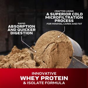 Muscletech Whey Protein Powder (Cookies & Cream, 5LB) - Nitro-Tech Whey Protein Isolate Smoothie Mix for Lean Muscle & Fast Recovery - 24g of Whey Gold Protein for Women & Men - Gluten-Free