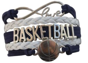 infinity collection basketball bracelet - charm bracelet- basketball jewelry - basketball gift