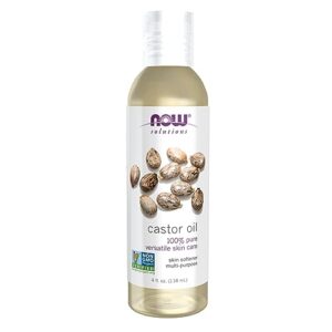 now solutions, castor oil, 100% pure versatile skin care, multi-purpose skin softener, 4-ounce