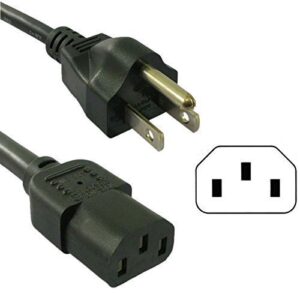 like 6 ft 3 prong ac power cable / cord / plug for ps4 and xbox 360, one adapter brick