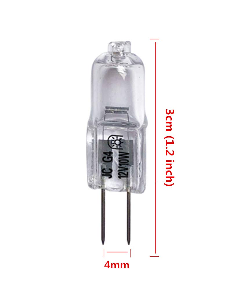 VSTAR 10 Watt T3 G4 Base 12 Volt 2500 Hours Light Bulb 10W 12V 2900K Landscape,10 Pack