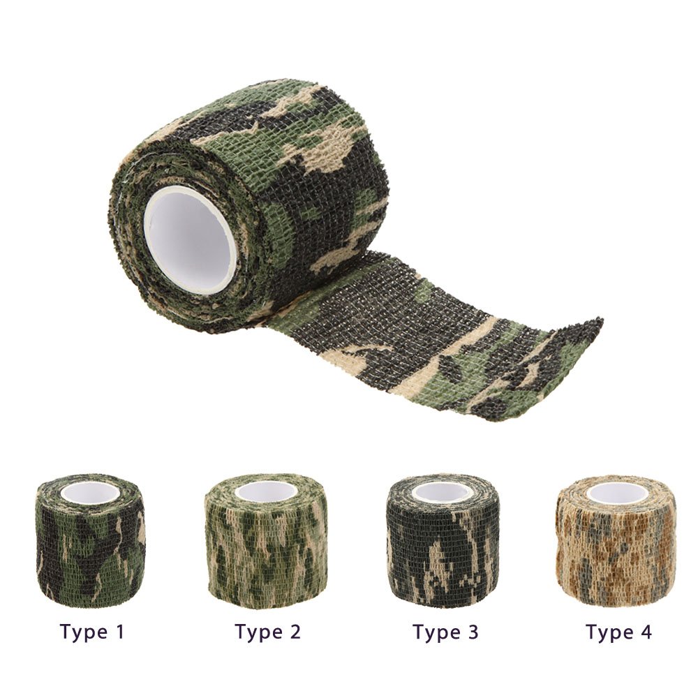 SEADESKY Camouflage Tape Wrap 5CM x 4.5M Camo Form (Pack of 3) (Camouflage1)