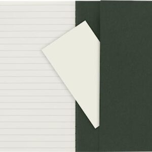 Moleskine Cahier Journal, Soft Cover, Pocket (3.5" x 5.5") Ruled/Lined, Myrtle Green, 64 Pages (Set of 3)