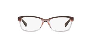 coach hc6089 prescription eyewear frames, transparent purple gradient/demo lens, 51 mm