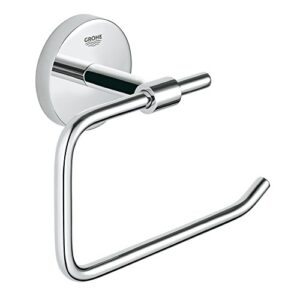 grohe 40457001 baucosmopolitan paper holder without cover, starlight chrome