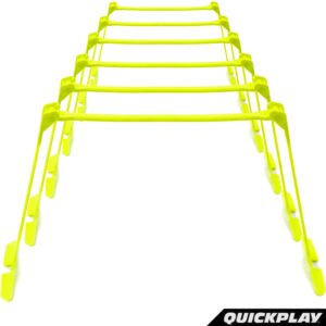 QUICKPLAY PRO Adjustable Height: 6", 9" + 12" The Original All-in-One Speed Hurdles (Set of 6) Speed Training Hurdles, Agility Hurdles and Plyometric Hurdles Patented