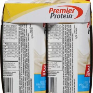 Premier Protein, 30g Shakes Bananas and Cream, 44 Fl Oz, Pack of 4