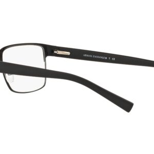 A|X ARMANI EXCHANGE Men's AX1019 Square Prescription Eyeglass Frames, Matte Black/Demo Lens, 54 mm