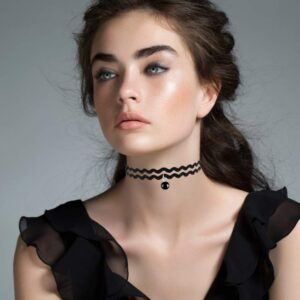 Outee 9 Pcs Choker Set Black Chokers Necklaces for Women Black Velvet Choker Necklaces for Teen Girls Henna Tattoo Ribbon Chokers for Women