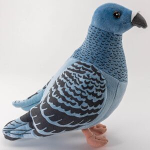 Carl Dick Dove, Pigeon blue 8 inches, 24cm, Plush Toy, Soft Toy, Stuffed Animal 3299