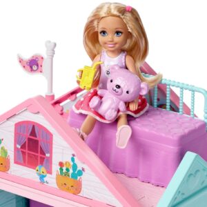 Barbie Club Chelsea Two-Story Playhouse Playset and Teddy Bear