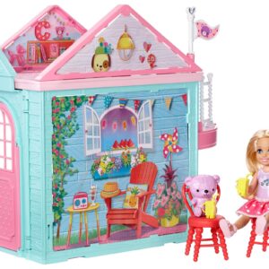 Barbie Club Chelsea Two-Story Playhouse Playset and Teddy Bear