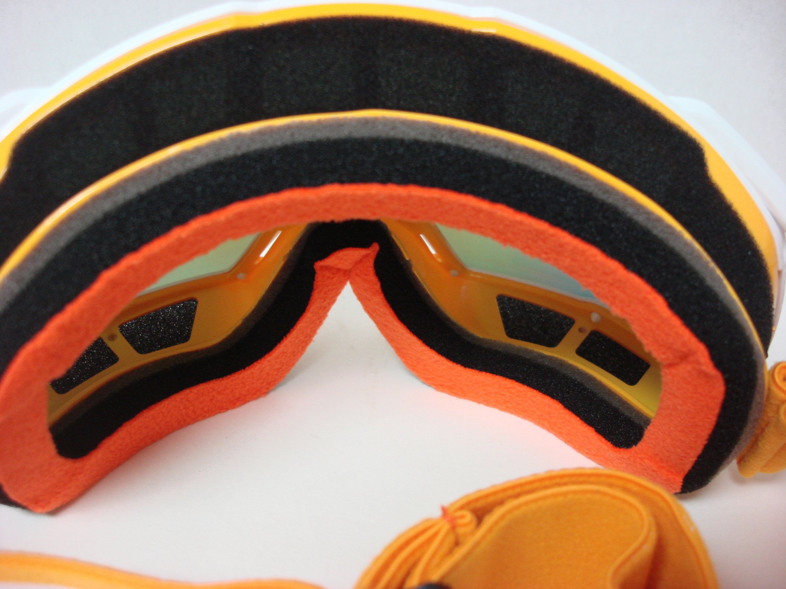 Motocross UTV ATV Dirt Bike Off-road Ski Snowboarding Goggles Stylish Colorful (Orange)