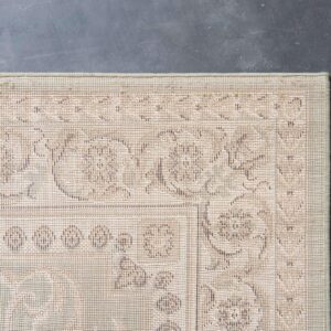 Unique Loom Versailles Collection Traditional Classic Medallion Floral Motif Area Rug (2' 2 x 3' 0 Rectangular, Green/ Ivory)