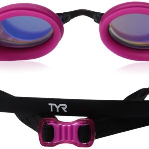 TYR Blackhawk Racing Femme Mirrored Googles, Gold/Pink/Black, One Size