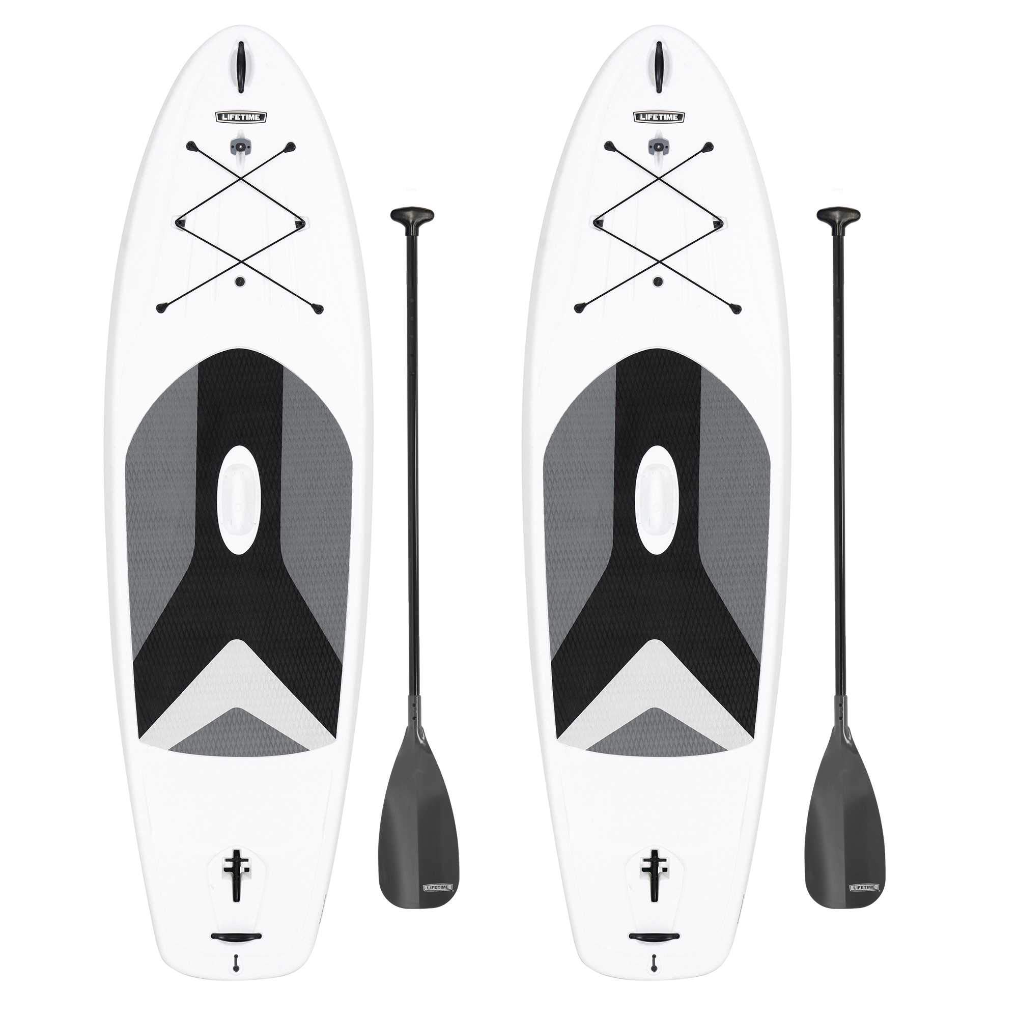 Lifetime 90749 Horizon 100 Hardshell Stand-Up Paddleboard, Paddle Included, White Granite, 2 Pack