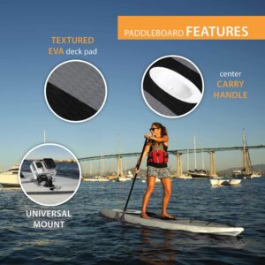 Lifetime 90749 Horizon 100 Hardshell Stand-Up Paddleboard, Paddle Included, White Granite, 2 Pack