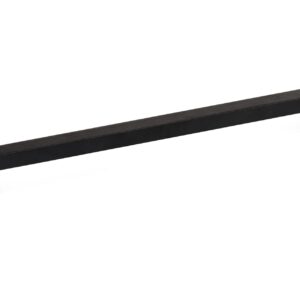 Richelieu Hardware BP9466320900 Sheffield Collection 12 5/8-inch (320 mm) Center-to-Center Matte Black Traditional Rectangular Pull Handle for Barn Doors, Cabinets, Drawers, and Furniture