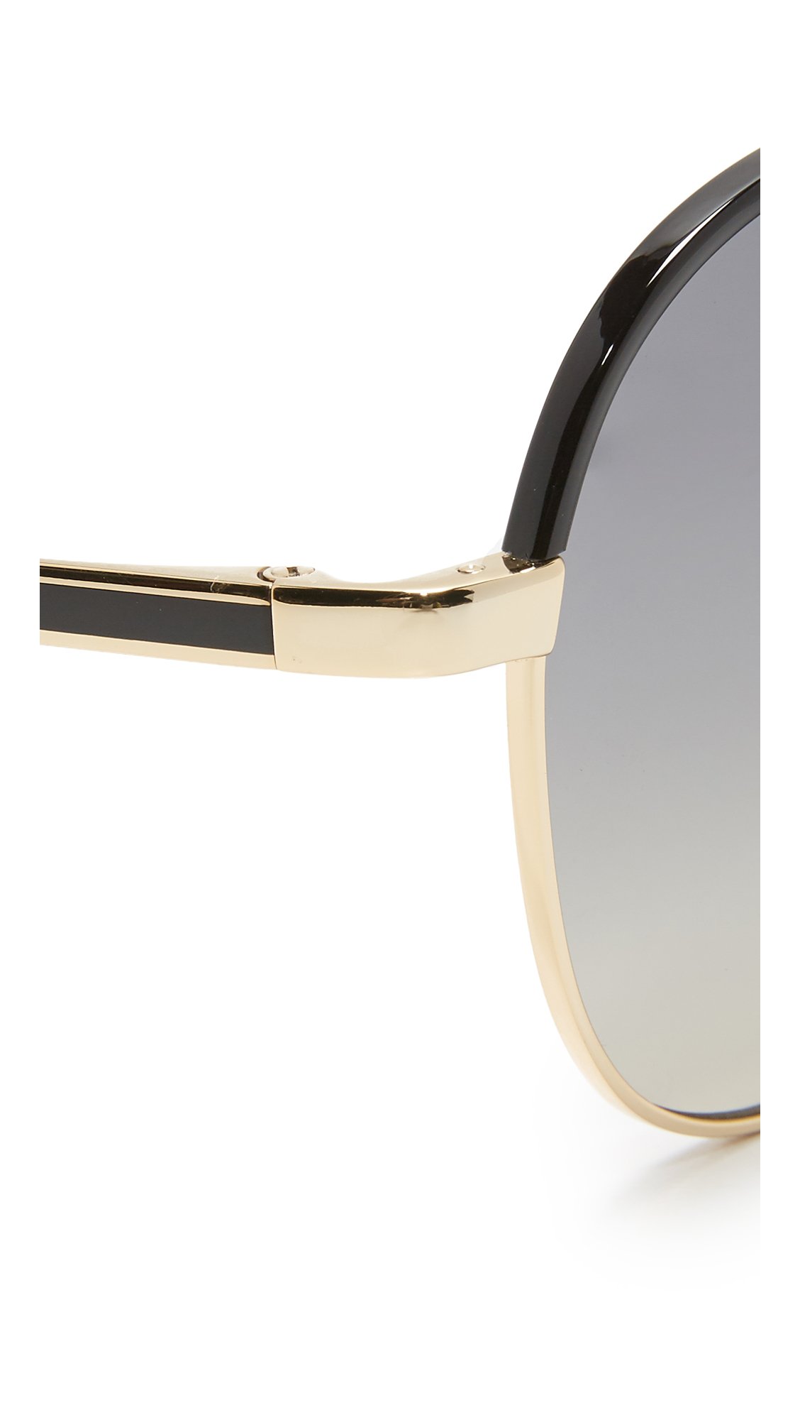 Kate Spade Sunglasses (Safilo Group) Women's Amarissa Aviator Sunglasses, Gold Black/Dark Gray Shaded, 59 mm