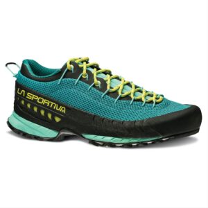 la sportiva womens tx3 approach shoe, emerald/mint, 38 m eu/7 b(m) us