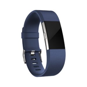 Fitbit Charge 2 Accessory Band, Blue, Large