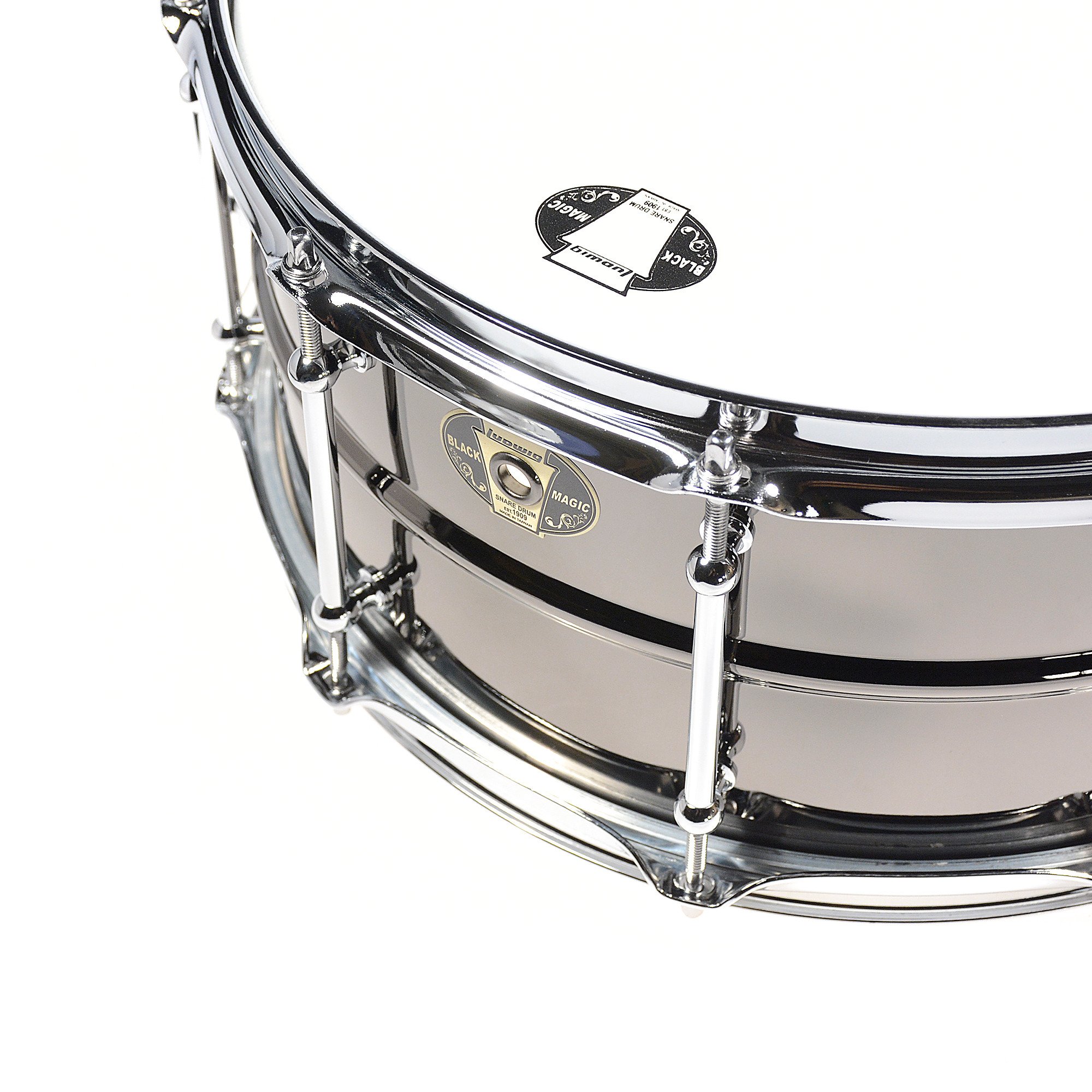 Ludwig LU6514C Universal Black Brass Snare Drum 6.5x14"